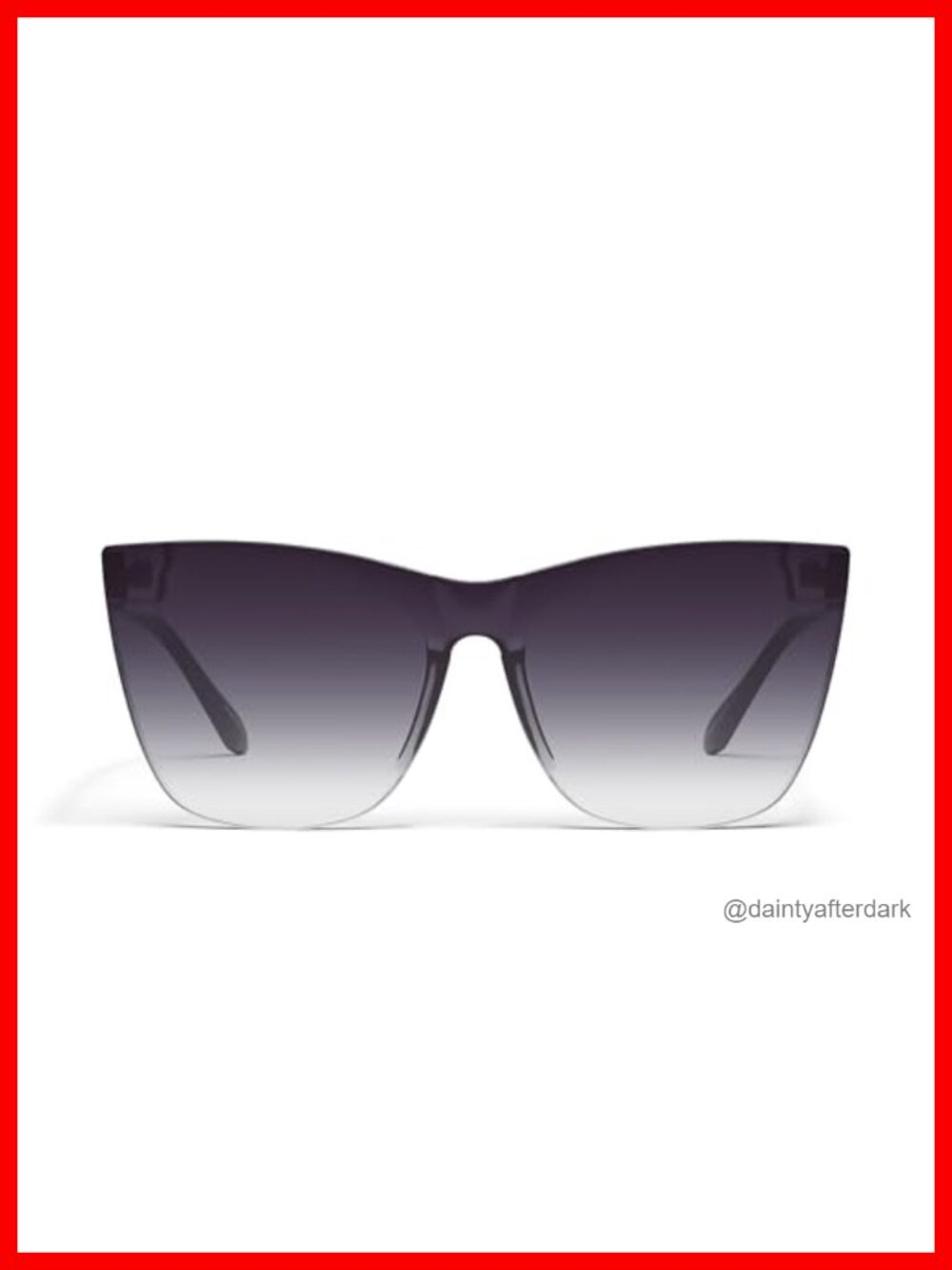 Cat Eye Oversized Shield Sunglasses with UV Protection